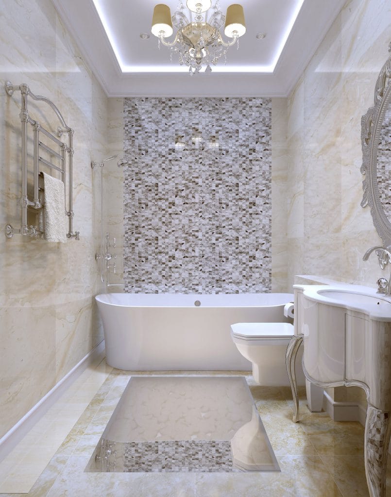 bathroom tile installation