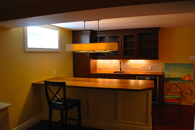 basement kitchen renovated by MDH ottawa