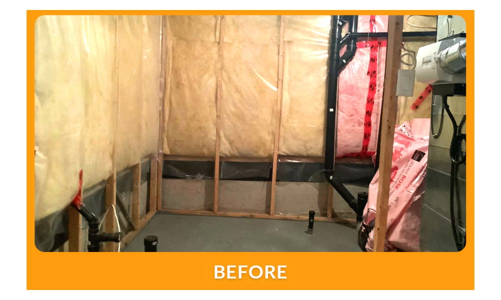Starting from scratch: Another completed basement bathroom renovation