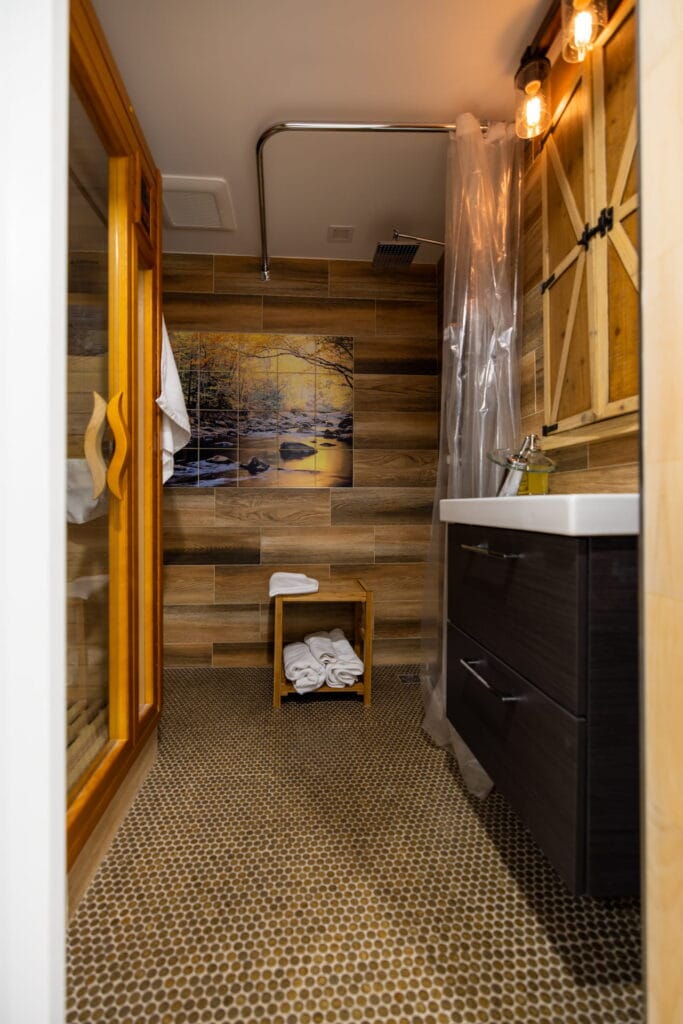 basement renovation bathroom 1
