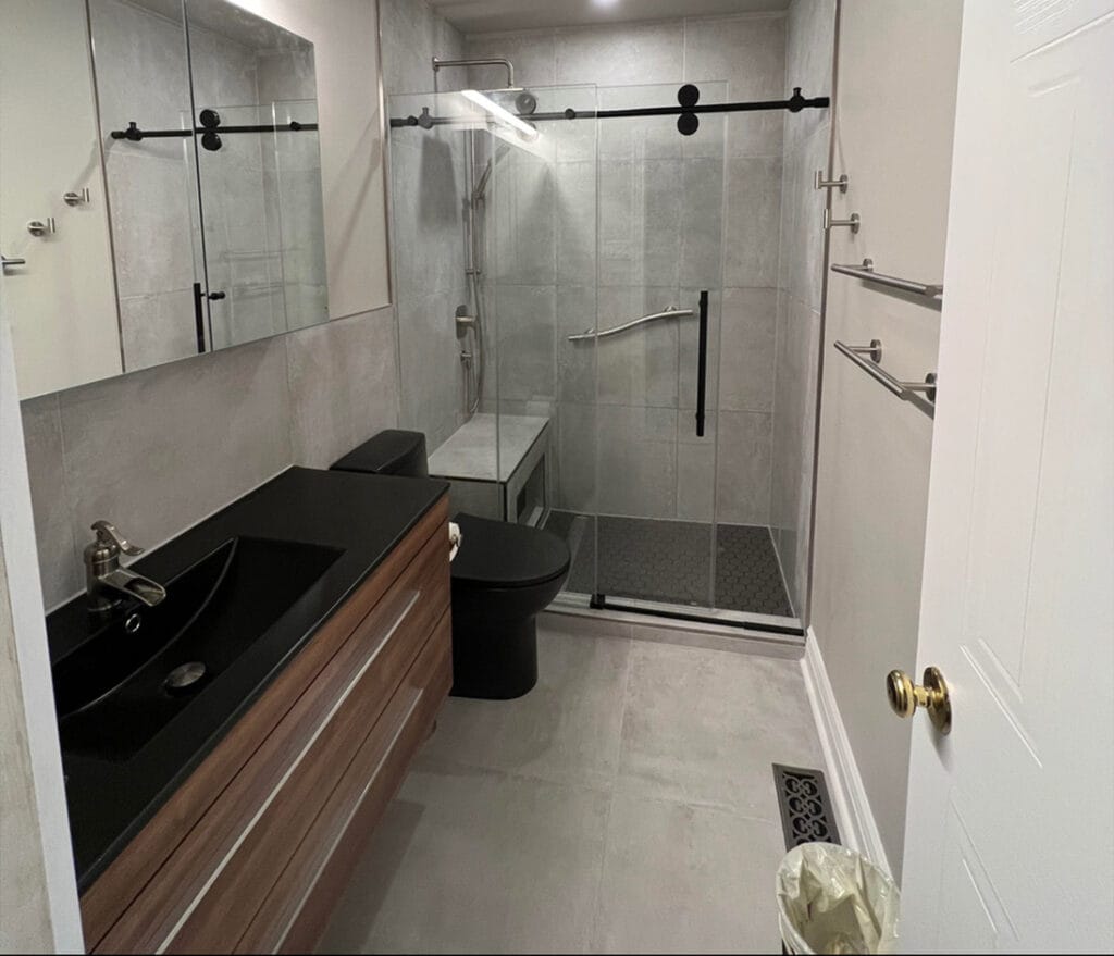 Bells Corners thub to walk in shower conversion