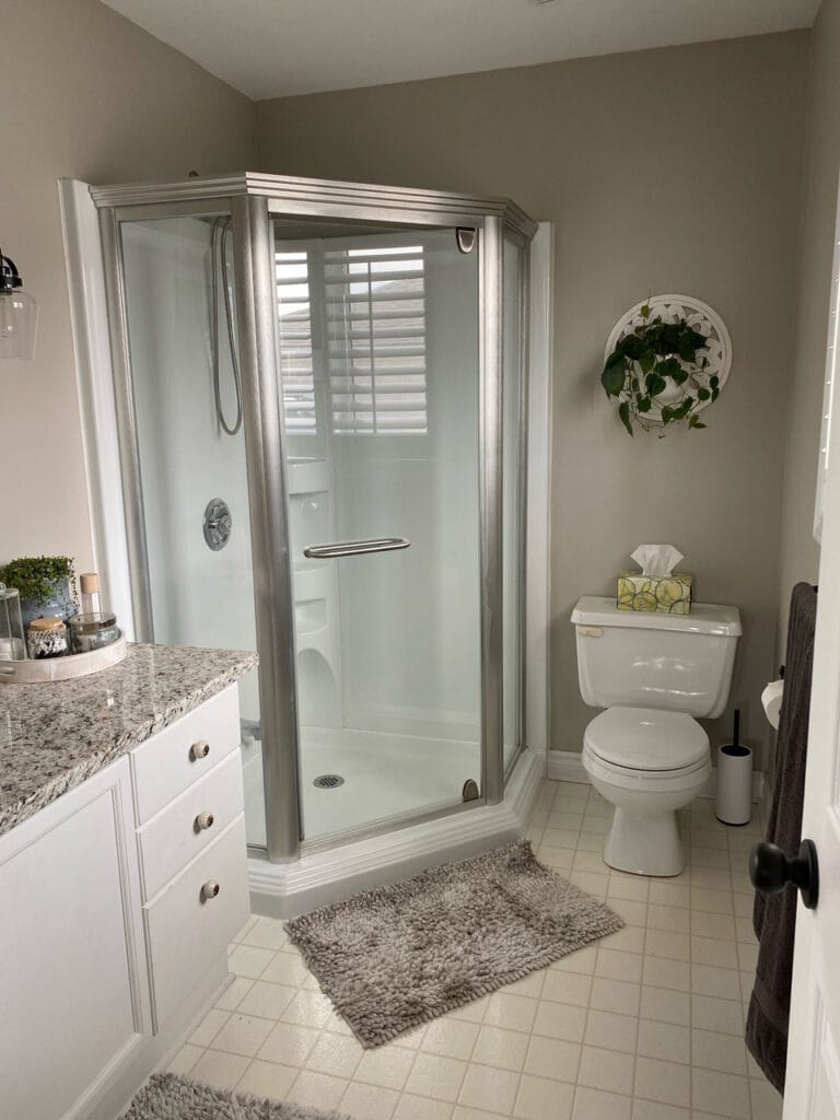 before modern design bathroom renovation